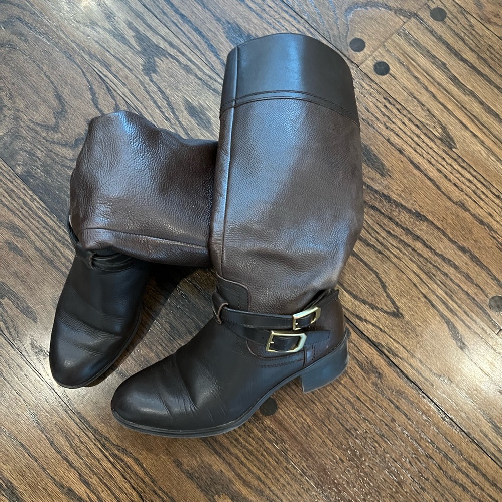 Franco Sarto Brown Heeled Boots